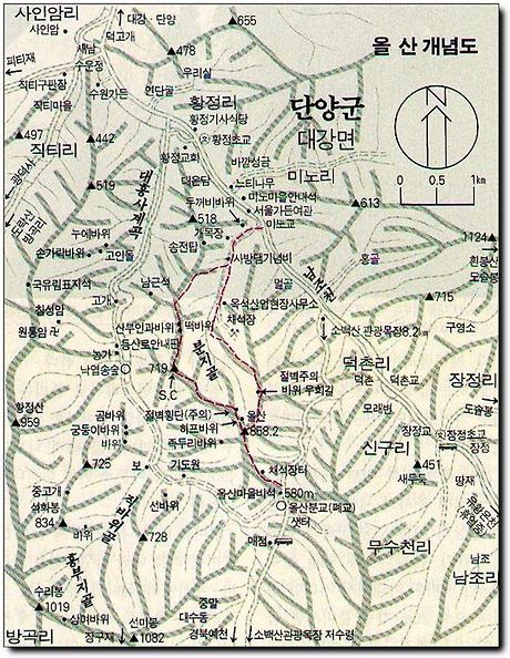 올산 조망 이미지